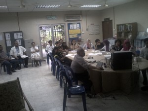 Dr Guan giving Neurofeedback training in Seremban General Hospital